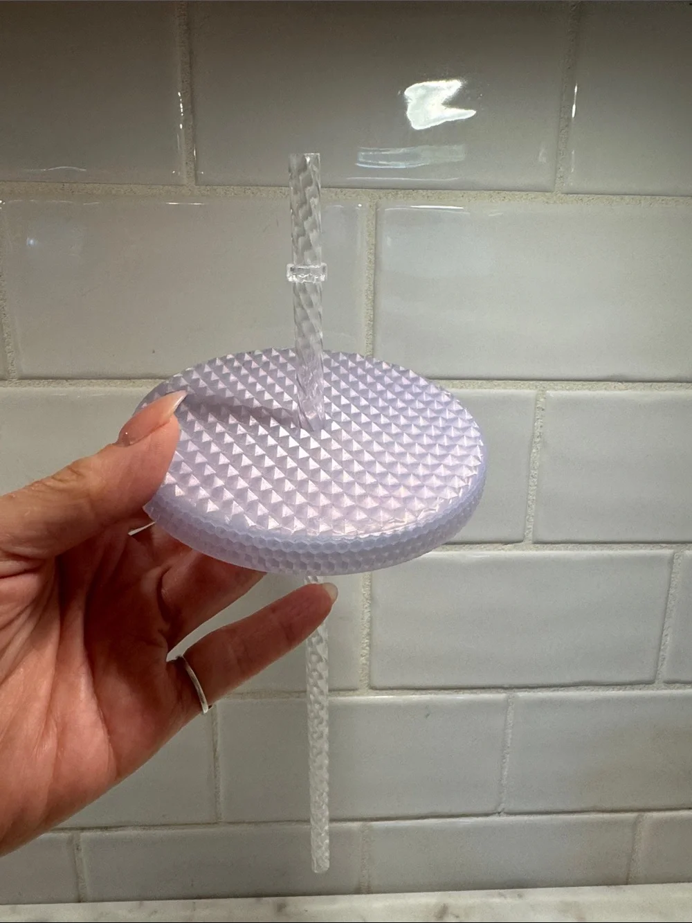 Starbucks 2021 Holiday Icy Lilac Studded Cold Cup. 24oz - Picture 4 of 6